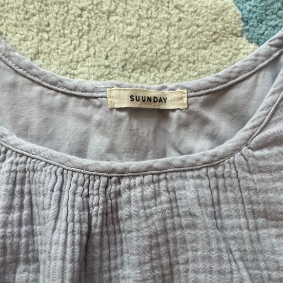 Suunday double gauze fully lined dress/tunic size small- lilac - Picture 3 of 9